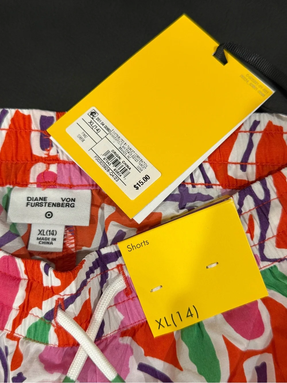 New Diane Von furstenberg girls  Athletic Shorts Size XL (14)